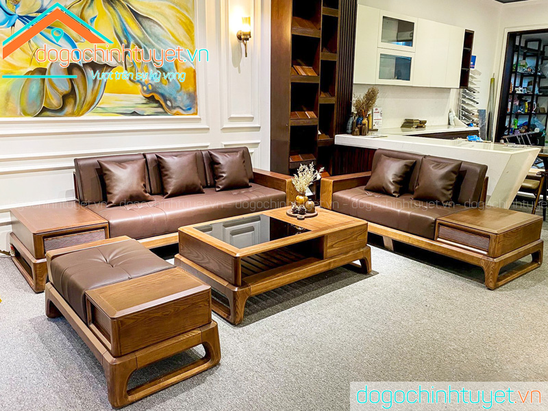 Bàn ghế Sofa Thái Bình gỗ tự nhiên, hiện đại giá rẻ - Đồ gỗ Plus